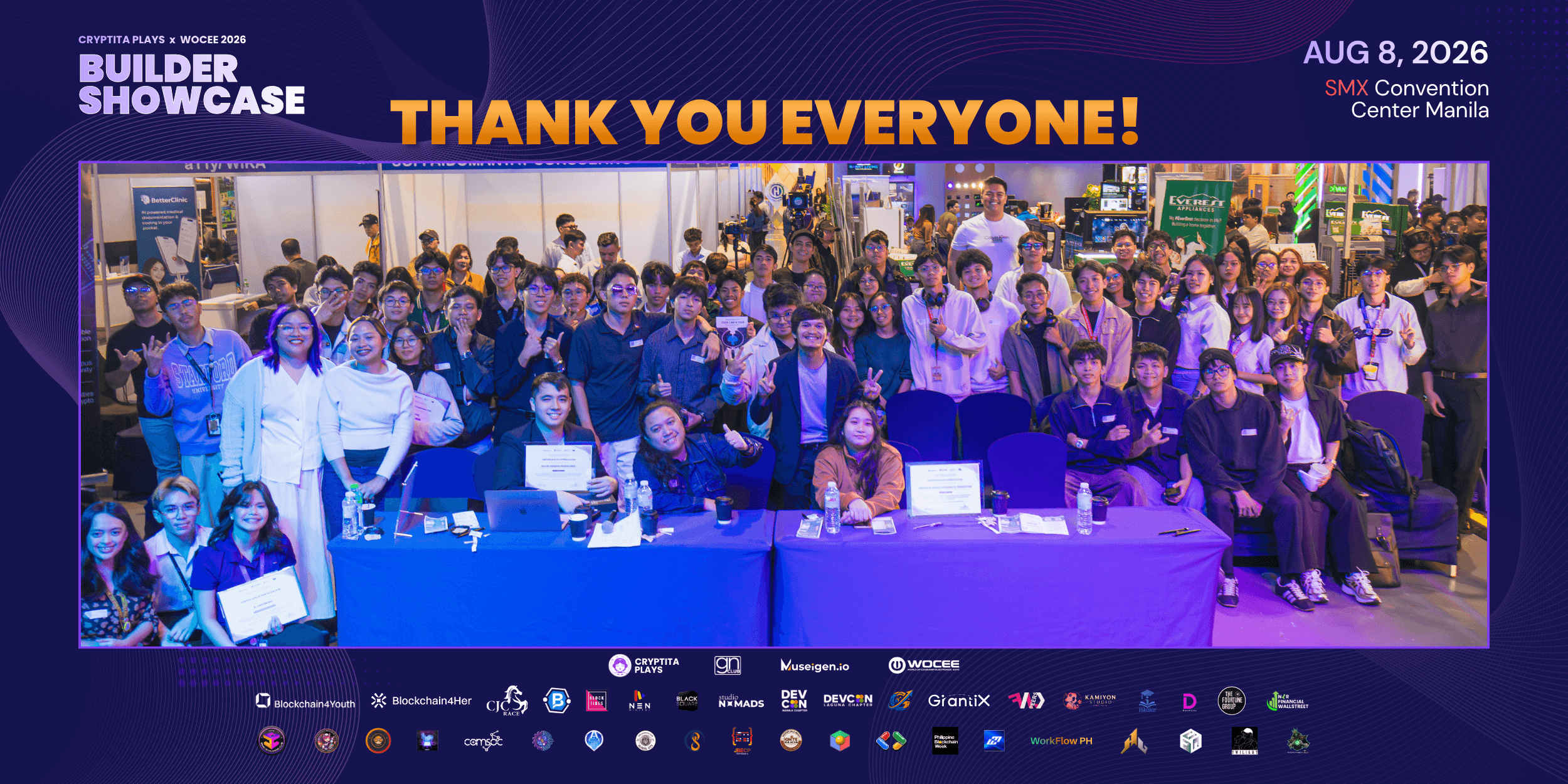 Cryptita Plays Builder Showcase @ WOCEE 2026: A Community-Built Milestone